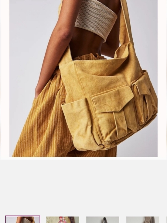 Free People Handbags - FREE PEOPLE/WE THE FREE Canvas Crossbody Tote